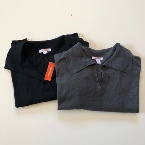Joe fresh collard sweaters X2